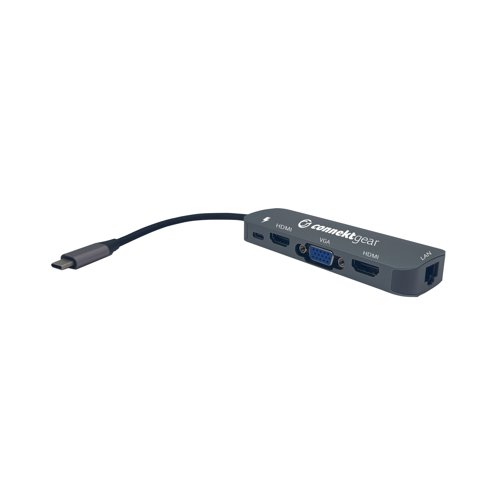 Connekt Gear Type C Dual Screen Docking Station 3 100W Power Delivery Charging 25-0101 GR04910 Buy online at Office 5Star or contact us Tel 01594 810081 for assistance