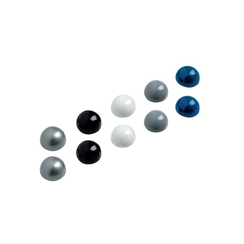 Maul Spherical Magnets 30mm dia 0.6kg strength 10 Assorted Colours 6166099 [Pack 10]
