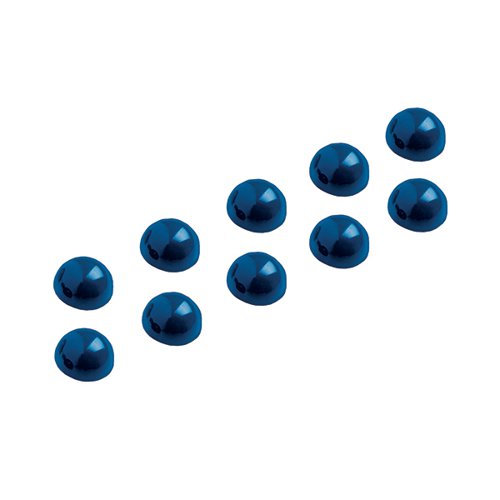 Maul Dome Magnet 30mm Blue (Pack of 10) 6166035 GU02265 Buy online at Office 5Star or contact us Tel 01594 810081 for assistance