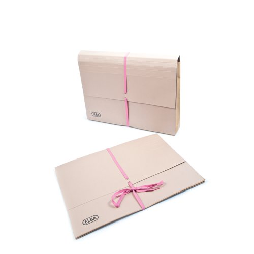 These traditional buff coloured foolscap UK legal wallets are made from 360gsm manilla with wrap around security ribbons and sealed cloth gussets to ensure documents are kept safe and secure. The foolscap wallet has a large 75mm capacity for storing up to 750 sheets of 80gsm paper. The wallet is 100% recyclable and is supplied in a pack of 25 wallets.