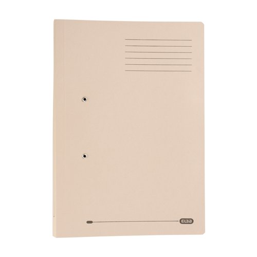 Elba Spring Pocket File Mediumweight Foolscap Buff (Pack of 25) 100090145 - Hamelin - GX30112 - McArdle Computer and Office Supplies