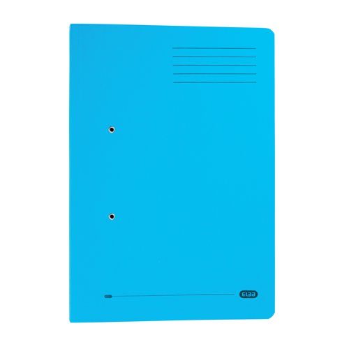 GX30113 Elba Spring Pocket File Mediumweight Foolscap Blue (Pack of 25) 100090146