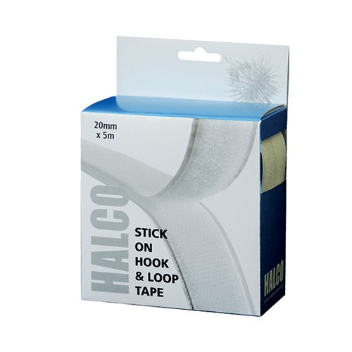 Halco Hook and Loop Tape Roll 20mm x 5m 20AWHL5BOX