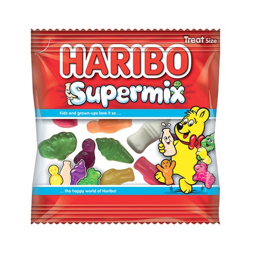 Haribo Supermix Mini Bags 16g (Pack of 100) 72742