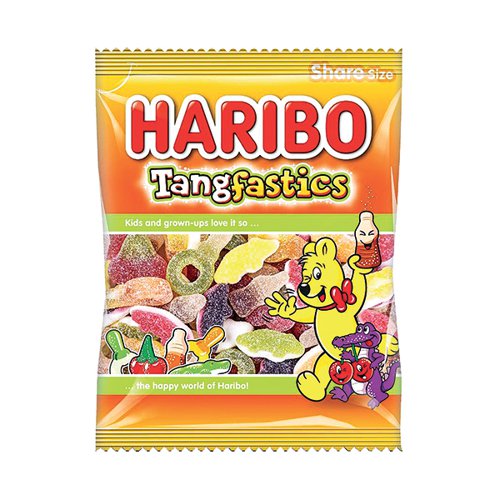 Haribo Tangfastics Sweets Bag 160g (Pack of 12) 145800