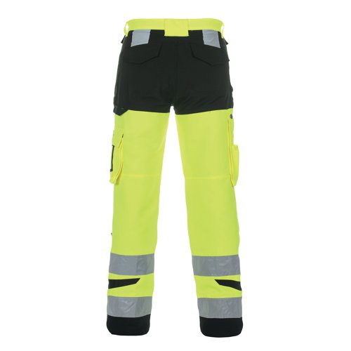 Hydrowear Hertford High Visibility Trousers Two Tone Saturn Yellow/Black 32
