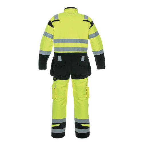 Hydrowear Hove High Visibility Two Tone Coverall Saturn Yellow/Black 42