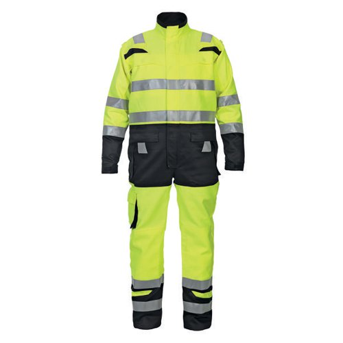 Hydrowear Hove High Visibility Two Tone Coverall Saturn Yellow/Black 44