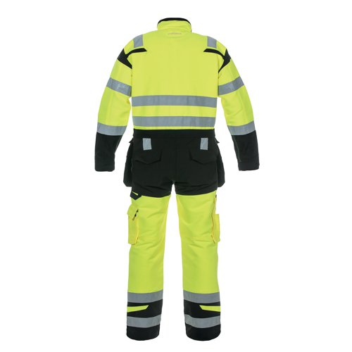 Hydrowear Hove High Visibility Two Tone Coverall Saturn Yellow/Black 44