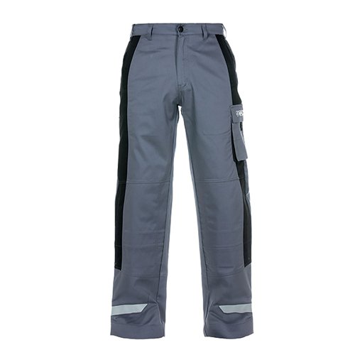 HDW78388 | Hydrowear Malton Multi Venture Flame Retardant Anti-Static Trousers. Made from 80% cotton, 19% polyester, 1% anti-static fibre and with 260 gsm twill. Features include, adjustable elasticated waist, side pockets and knee pad pockets. With back pocket and thigh pocket with press stud closure. Reflective striping to be more visible in low-light conditions.