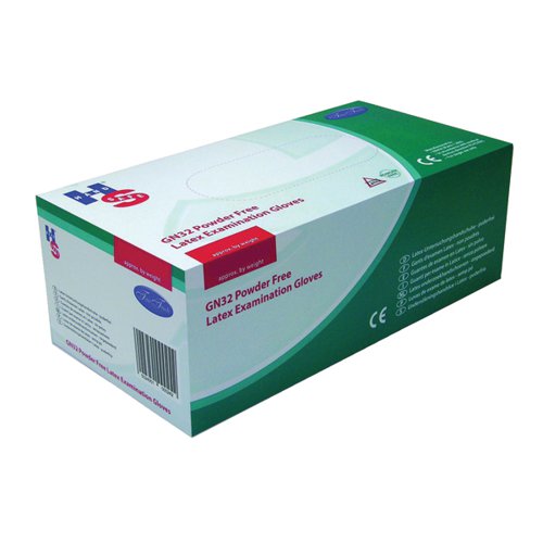 Handsafe Powder-Free Natural Large Latex Gloves (Pack of 100) GN32