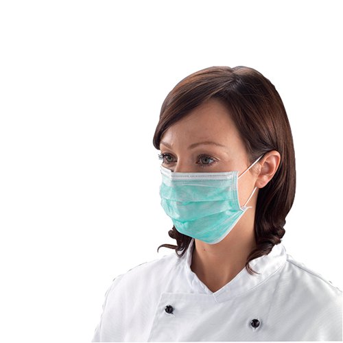 Shield Non-Woven 3Ply Type IIR Face Mask (Pack of 50) DK01GL