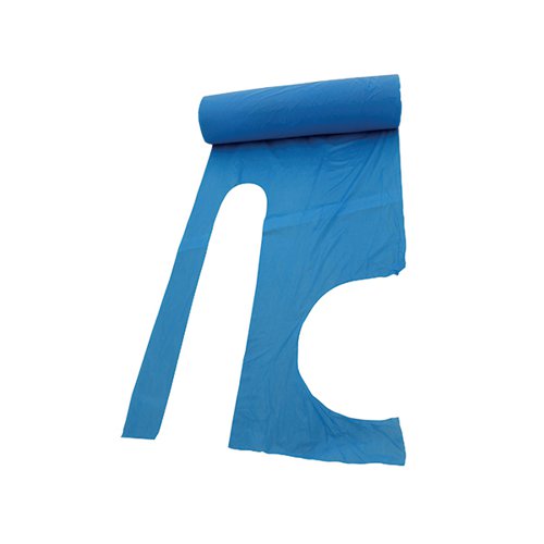 HPC Disposable Aprons on a Roll Longer Length 16 Micron 27x46in Blue (Pack of 1000) A14B/R