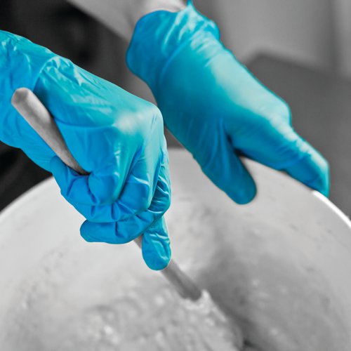 HEA01212 | Manufactured from a blend of vinyl and nitrile, these hybrid, powder free examination gloves are also latex free, thus reducing the risk of hypersensitivity and allergic reactions. The flexible material offers improved feel and fit, reducing fatigue during extended wear. Combining latest technology, these durable hybrid gloves are suitable for food contact, tested in accordance with EN1186. Supplied in a pack of 100.
