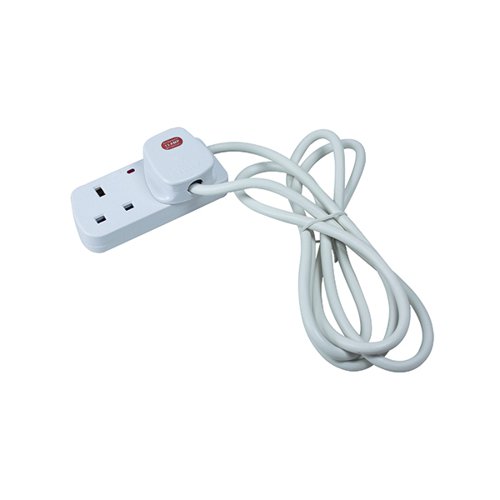 CED 2-Way Extension Lead White CEDTS2213M HID43025 Buy online at Office 5Star or contact us Tel 01594 810081 for assistance