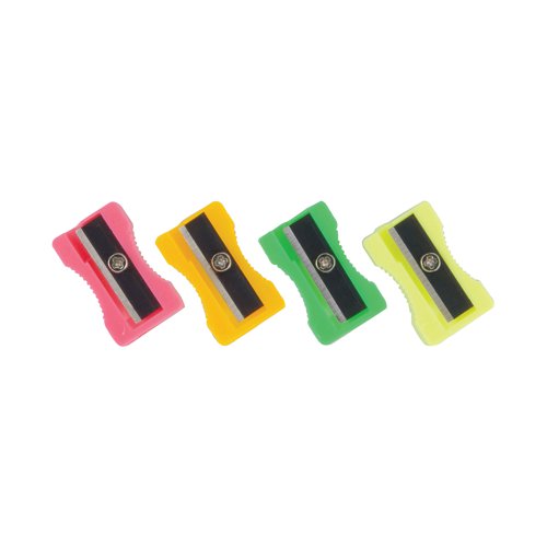 Plastic Pencil Sharpeners Assorted (Pack of 100) 794300 HJ60401 Buy online at Office 5Star or contact us Tel 01594 810081 for assistance