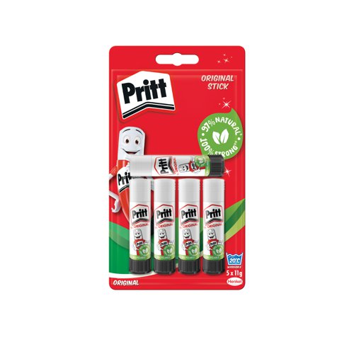 Pritt Stick Glue Stick 11g (Pack of 5) 1483489 HK05307