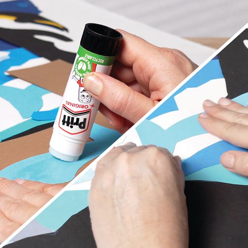This solvent-free formula offers a strong and long-lasting adhesion while guaranteeing a solid initial tack and low paper wrinkling. Easy to apply, it is a high quality glue made with 97% natural ingredients and it is recyclable. Pritt Stick 22g is ideal for arts, crafts or as a school glue due to its low water content, long lasting formula which complies with EU child safety legislation. This pack contains 3 x 22g sticks.
