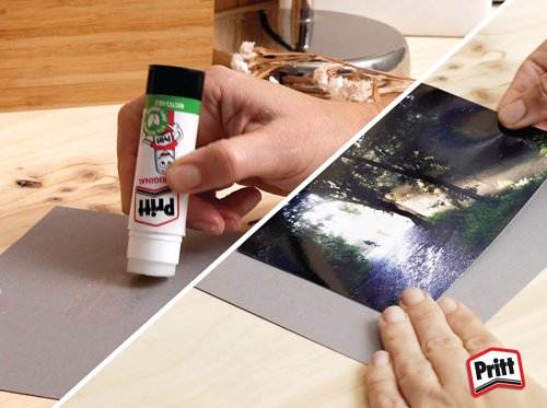 This solvent-free formula offers a strong and long-lasting adhesion while guaranteeing a solid initial tack and low paper wrinkling. Easy to apply, it is a high quality glue made with 97% natural ingredients and it is recyclable. Supplied in a value pack containing 12 sticks, Pritt Stick 43g is ideal for sealing envelopes and gluing papers and documents in the workplace. This pack contains 12 x 43g sticks in a display box.