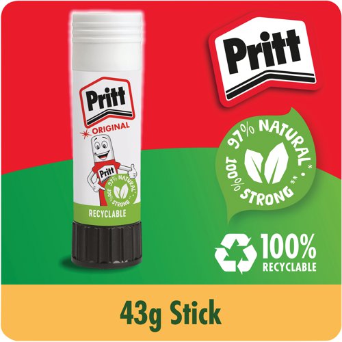 Pritt Stick Large 43g Glue Stick (Pack of 12) 1456075 Glues HK22352