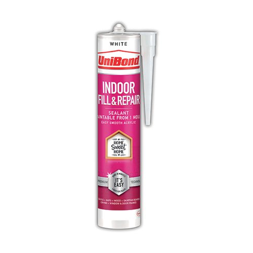 UniBond Indoor Fill and Repair Cartridge White 280ml 2646328