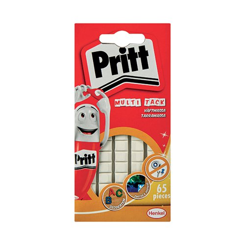 Pritt Multi Tack Squares White 65 Squares (Pack of 24) 1444963