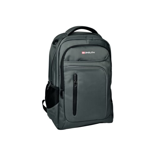 Monolith 15.6 Inch Business Commuter Laptop Backpack USB/Headphone Port Charcoal 9114D
