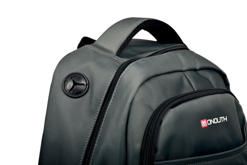 Monolith 15.6 Inch Business Commuter Laptop Backpack USB/Headphone Port Charcoal 9114D - Monolith - HM03447 - McArdle Computer and Office Supplies