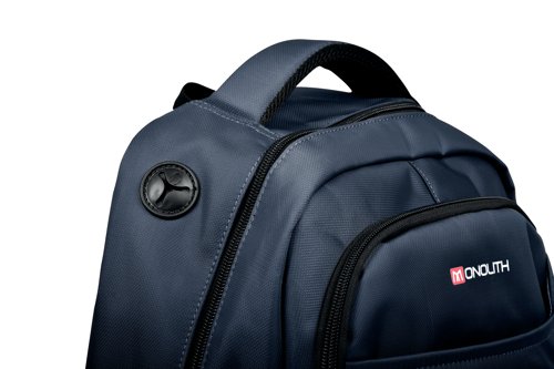 Monolith 15.6 Inch Business Commuter Laptop Backpack USB/Headphone Port Navy Blue 9114B - Monolith - HM03449 - McArdle Computer and Office Supplies