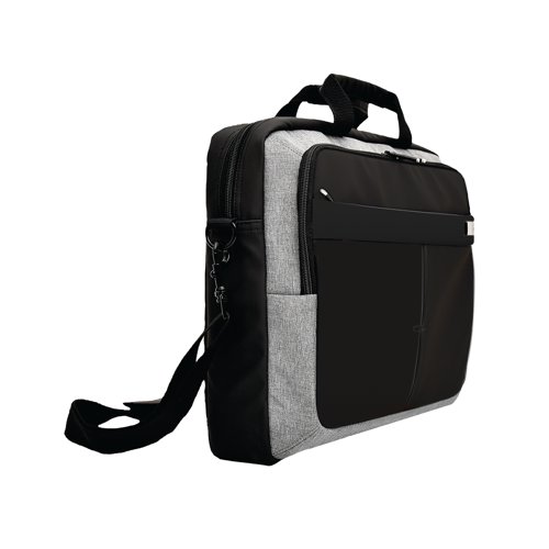 Monolith Business Laptop Briefcase 15.6 Inch Two Tone Black/Grey 2000001501 | HM03831 | Monolith