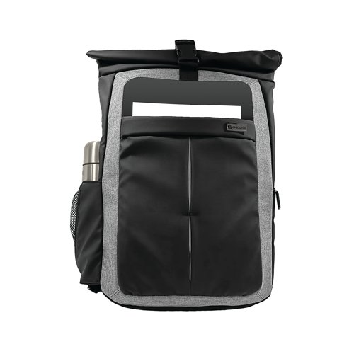 Monolith Rolltop Business Laptop Backpack 17.2 Inch Two Tone Black/Grey 2000001503 HM03837 Buy online at Office 5Star or contact us Tel 01594 810081 for assistance