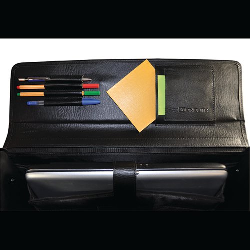 Monolith Executive Leather Look Pilot Case PVC Black 2170