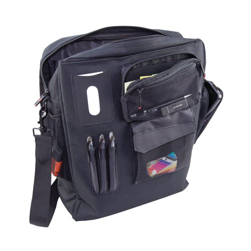 This Monolith multifunctional laptop case can be used as a backpack or an over the shoulder laptop case, with a padded section for laptops up to 15.6 inches. There is an organiser section under the front flap and a side pocket designed for your mobile phone. This stylish case measures W320 x D90 x H400mm.