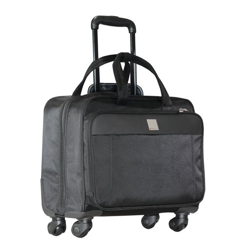 Motion II 4 Wheel Laptop Trolley Case W445xD230xH320mm Black 3208 - Monolith - HM32080 - McArdle Computer and Office Supplies