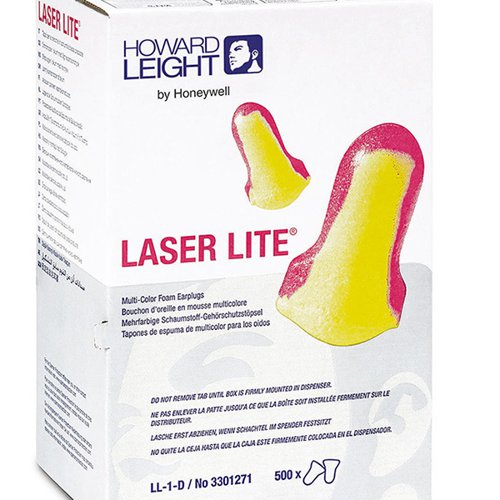 Honeywell Laser Lite LS500 Dispenser Refill Earplugs (Pack of 500) Yellow