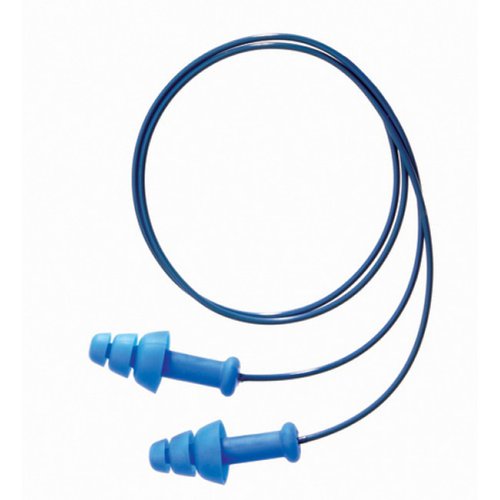 Honeywell Smartfit Detectable Corded Earplugs Blue (Pack of 50) Blue