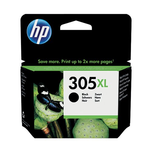 HP 305XL High Yield Original Ink Cartridge Black 3YM62AE