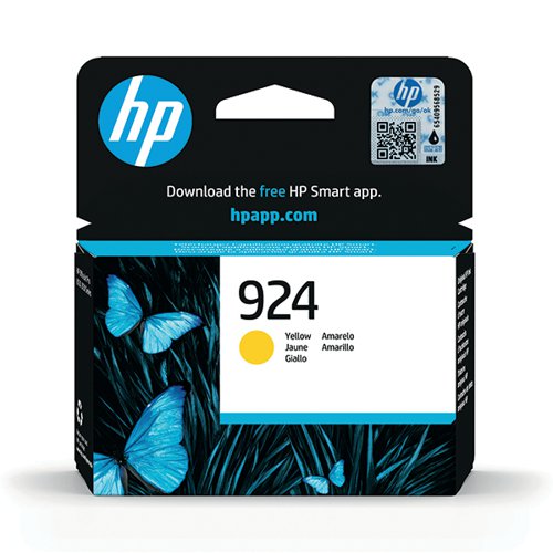 HP 924 Ink Cartridge Yellow 4K0U5NE - HP4K0U5NE