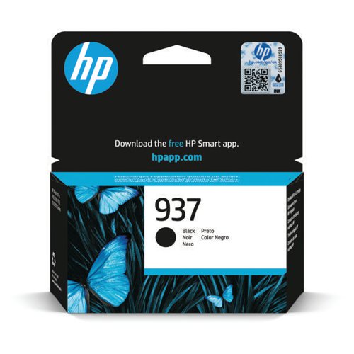 HP 937 Ink Cartridge Black 4S6W5NE
