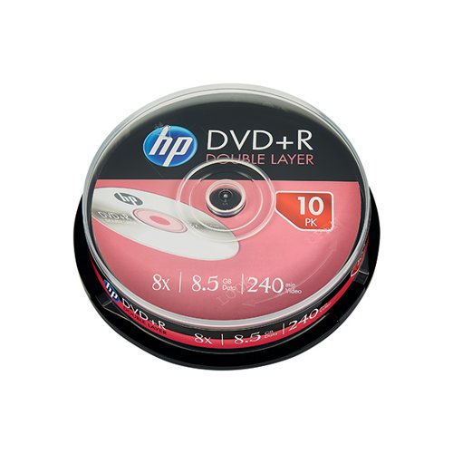 HP DVD+R DL 8X 8.5GB Spindle (Pack of 10) 69309