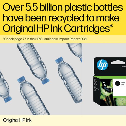 Reliable perfomance and professional quality printing. HP original ink cartridges give striking results each and every time. For vibrant colours and crisp black text in you HP printer. This cartridge has a yield of 1,000 pages black/700 page CMY.
