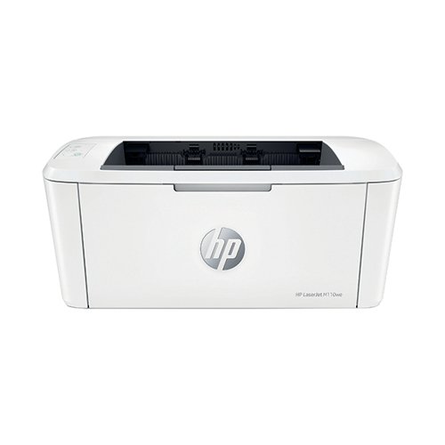 This HP LaserJet M110we Mono print is designed for high-volume, high-speed document printing packed with best-in-class security features. Perfect for the home office or small office, with a recommended monthly page volume of between 100 to 1000. 32MB memory. Print wirelessly with built in Wi-Fi. Works with your smart phone or tablet allowing you to work smarter from anywhere. Print quality up to 600 x 600 dpi. Paper input tray capacity of 150 sheets. Mobile printing capability; HP Smart App, Apple AirPrint, Mopria Certified and Wi-Fi Direct printing. Controlled via LED display. Supplied with in-box toner cartridge HP 142A Black, which has a page yield of up to 300 pages.