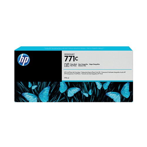 HP 771C DesignJet Ink Cartridge 775ml Photo Black B6Y13A Inkjet Cartridges HPB6Y13A