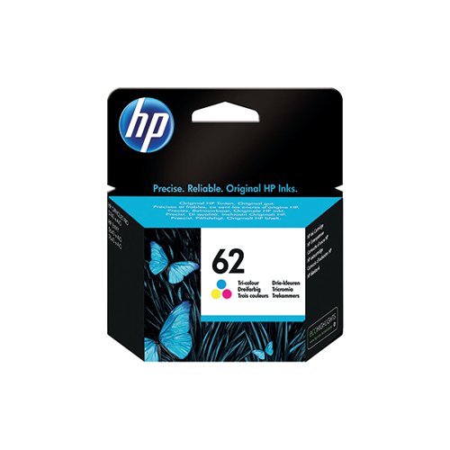HP 62 Ink Cartridge Tri-color CMY C2P06AE