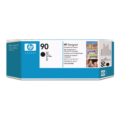 HP 90 Black Printhead and Cleaner C5054A