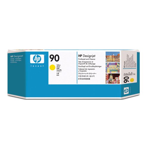 HP 90 Yellow Printhead and Cleaner C5057A