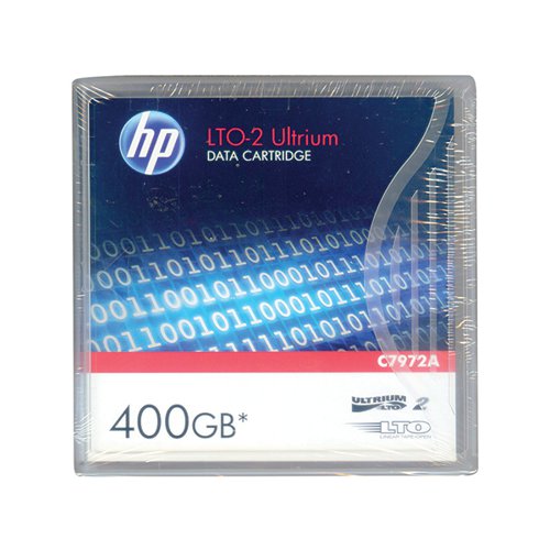 HP LTO-2 Ultrium Data Tape Cartridge 400GB 609m Ref C7972A
