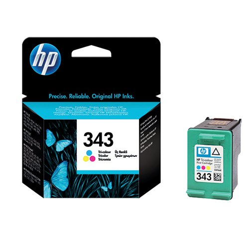 HP 343 Ink Cartridge Tri-color CMY C8766EE