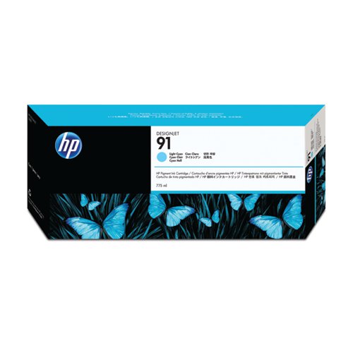 HP 91 Inkjet Cartridge Light Cyan C9470A