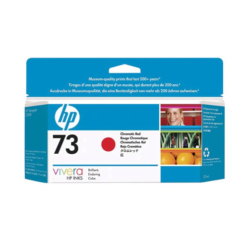 HP 73 Red Inkjet Cartridge (Standard Yield 130ml Capacity) CD951A